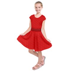 Maga Make America Great Again Usa Pattern Red Kids  Short Sleeve Dress by snek