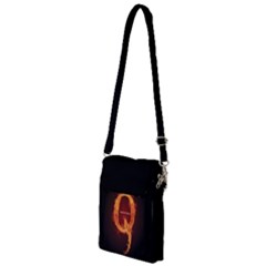 Qanon Letter Q Fire Effect Wwgowga Wwg1wga Multi Function Travel Bag by snek