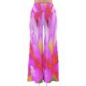 Fiery Hot Pink And Yellow Cactus Dahlia Flower So Vintage Palazzo Pants View2
