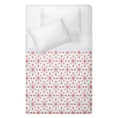 Pattern Christmas Pattern Red Stars Duvet Cover (single Size) by Sapixe