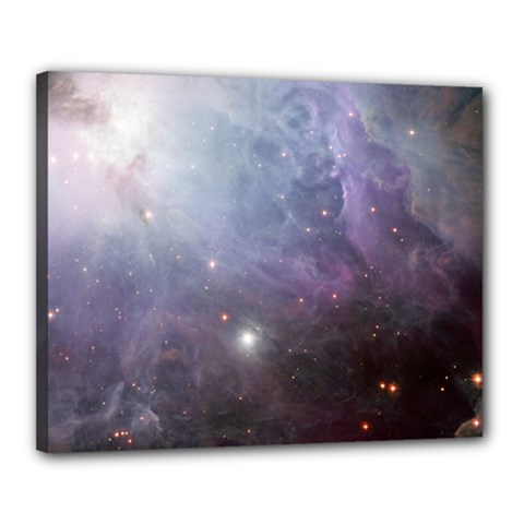 Orion Nebula Pastel Violet Purple Turquoise Blue Star Formation  Canvas 20  X 16  (stretched) by genx