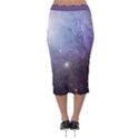 Orion Nebula pastel violet purple turquoise blue star formation Velvet Midi Pencil Skirt View2