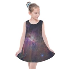 Orion Nebula Star Formation Orange Pink Brown Pastel Constellation Astronomy Kids  Summer Dress by genx