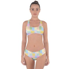 Lego Background Criss Cross Bikini Set by Wegoenart