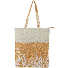 Beer Head Foam Cool Double Zip Up Tote Bag by Wegoenart