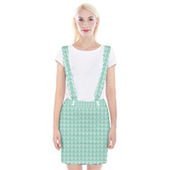 Mint Triangle Shape Pattern Braces Suspender Skirt by picsaspassion