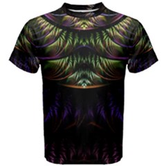 Fractal Colorful Pattern Fantasy Men s Cotton Tee by Wegoenart