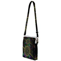 Fractal Threads Colorful Pattern Multi Function Travel Bag by Wegoenart