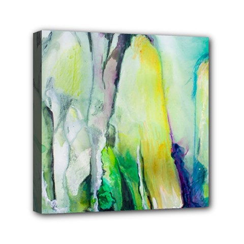 Art Abstract Modern Abstract Mini Canvas 6  X 6  (stretched) by Wegoenart