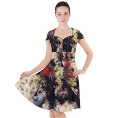 Ara Bird Parrot Animal Art Cap Sleeve Midi Dress by Wegoenart