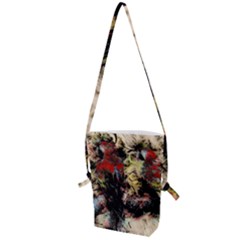 Ara Bird Parrot Animal Art Folding Shoulder Bag by Wegoenart