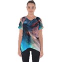 Background Art Abstract Watercolor Cut Out Side Drop Tee View1