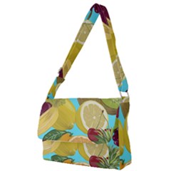 Fruit Picture Drawing Illustration Full Print Messenger Bag by Wegoenart