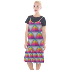 Trianggle Background Colorful Triangle Camis Fishtail Dress by Wegoenart