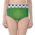 Background Sports Soccer Football Classic High-Waist Bikini Bottoms View1