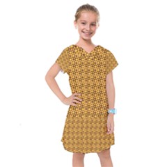 Pattern Background Texture Design Kids  Drop Waist Dress by Wegoenart