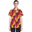 Geometric Pattern Triangle Women s Short Sleeve Shirt View1