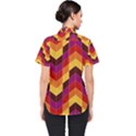 Geometric Pattern Triangle Women s Short Sleeve Shirt View2