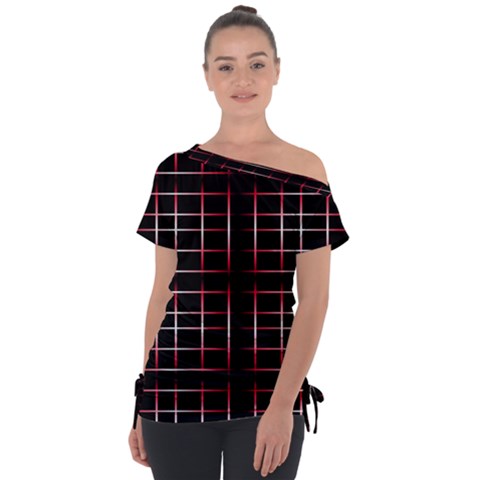 Background Texture Pattern Tie-up Tee by Wegoenart