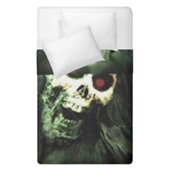 Screaming Skull Human Halloween Duvet Cover Double Side (single Size) by Wegoenart