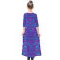 The Eyes Of Freedom In Polka Dot Kids  Quarter Sleeve Maxi Dress View2