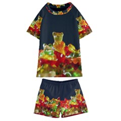 Yummi Bears Kids  Swim Tee And Shorts Set by WensdaiAmbrose