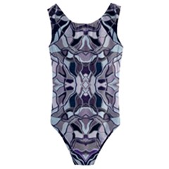 Abstract #8   I   Aquatic 6000 Kids  Cut-out Back One Piece Swimsuit by KesaliSkyeArt