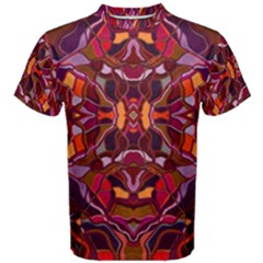 Abstract #8   I   Carmine 6000 Men s Cotton Tee by KesaliSkyeArt