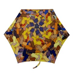 Texture Painting Plot Graffiti Mini Folding Umbrellas by Pakrebo