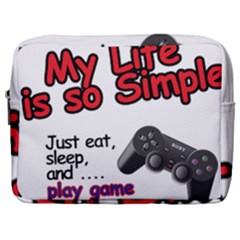 My Life Is Simple Make Up Pouch (large) by Ergi2000