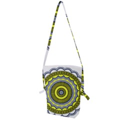 Mandala Pattern Round Ethnic Folding Shoulder Bag by Pakrebo