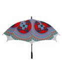 Design Circular Aztec Symbol Golf Umbrellas View3