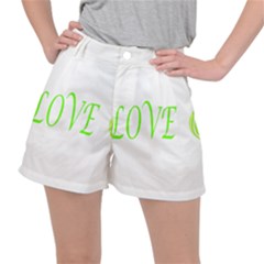 I Lovetennis Stretch Ripstop Shorts by Greencreations