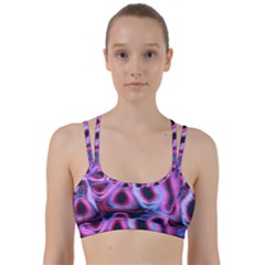 Pattern Color Curve Movement Line Them Up Sports Bra by Pakrebo