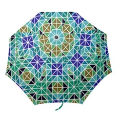 Mosaic Triangle Symmetry Folding Umbrellas by Pakrebo