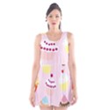 Cupcakes Wallpaper Paper Background Scoop Neck Skater Dress View1