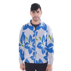 Hibiscus Wallpaper Flowers Floral Windbreaker (men) by Pakrebo