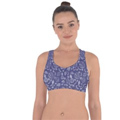 Tropical Pattern Cross String Back Sports Bra by Valentinaart