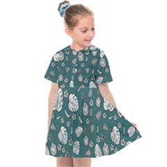 Tropical Pattern Kids  Sailor Dress by Valentinaart