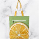 Pop Art Orange  Double Zip Up Tote Bag View2