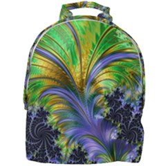 Fractal Gothic Dark Texture Mini Full Print Backpack by Pakrebo