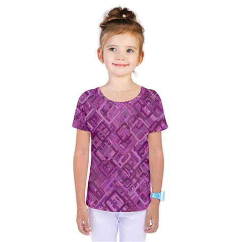 Purple Pattern Background Kids  One Piece Tee by Pakrebo