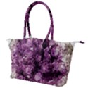 Amethyst purple violet Geode Slice Canvas Shoulder Bag View1