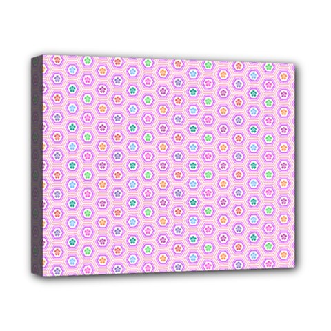 A Hexagonal Pattern Canvas 10  X 8  (stretched) by Pakrebo