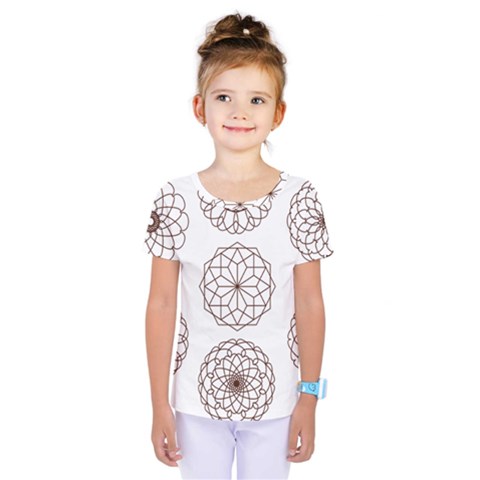 Graphics Geometry Abstract Kids  One Piece Tee by Pakrebo