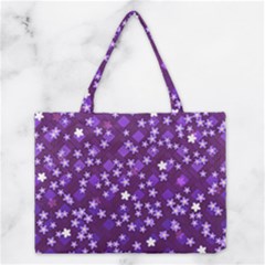 Textile Cross Pattern Square Medium Tote Bag by Pakrebo