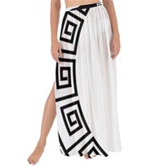 Yin Yang Eastern Asian Philosophy Maxi Chiffon Tie-up Sarong by Pakrebo