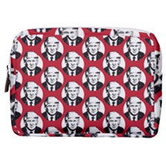 Trump Retro Face Pattern Maga Red Us Patriot Make Up Pouch (medium) by snek