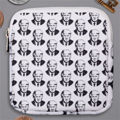 Trump Retro Face Pattern Maga Black And White Us Patriot Mini Square Pouch by snek