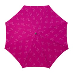 A-ok Perfect Handsign Maga Pro-trump Patriot On Pink Background Golf Umbrella by snek